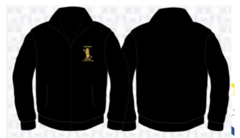 black full zip fleece